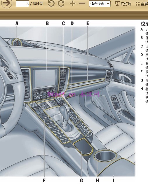 2011-2012 保时捷Panamera S Hybrid使用说明书 车主用户手册