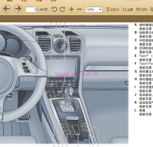 2011-2013 保时捷Boxster S 使用说明书 车主用户手册2012