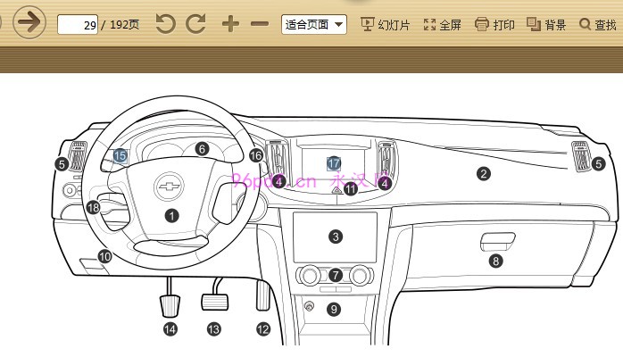 2013 雪佛兰景程 使用说明书 车主用户手册 仪表按键操作说明
