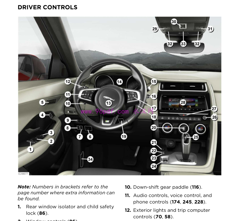 2018 Jaguar捷豹 E-PACE使用说明书
