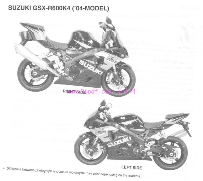 2004-2005 铃木Suzuki GSX-R600 K4 K