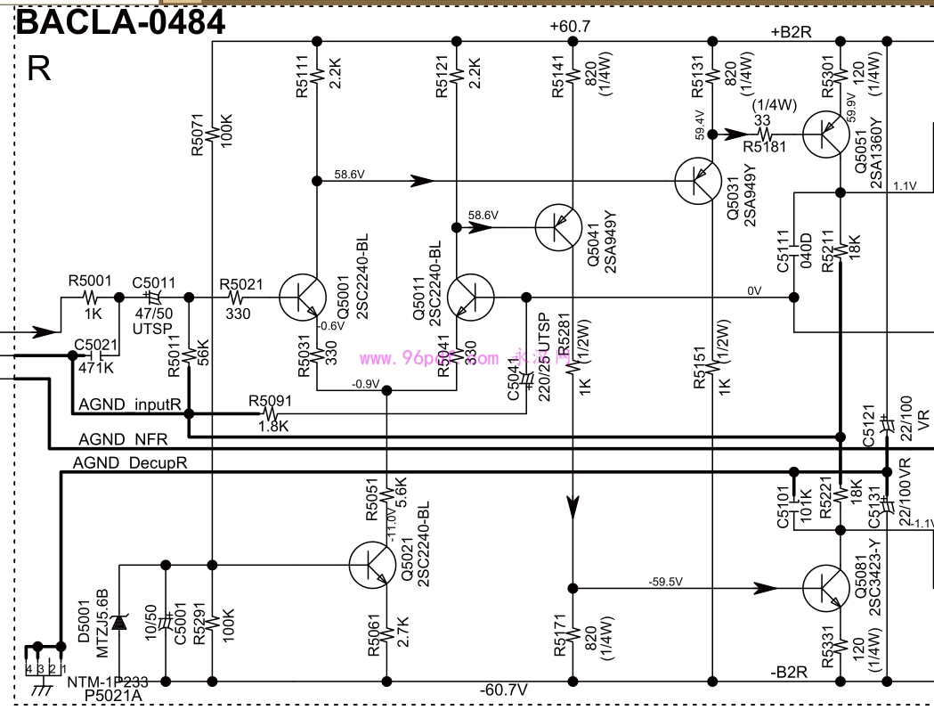 安桥onkyo TX-NR709 (B)/(S) 修理手册电路示意图