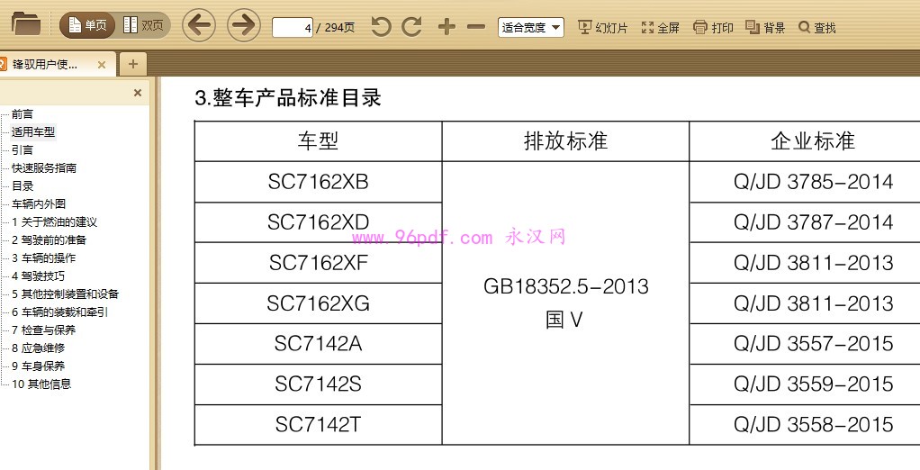 2013-2015 铃木锋驭 使用说明书