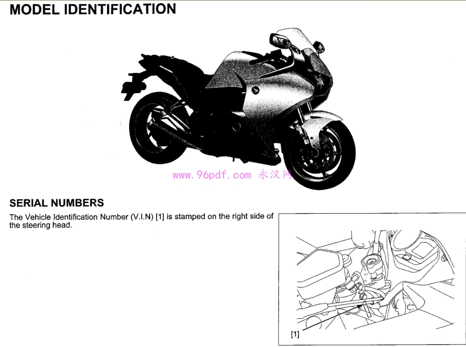 2010 本田VFR1200F 维修手册(英文)含电路图 故障码在131页