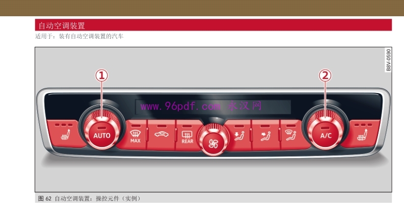 2020-2018 奥迪Q2L用户手册 自动空调