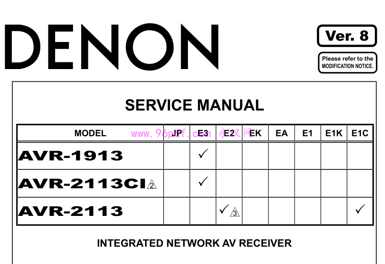 天龙功放avr1913 AVR-2113 CI 维修