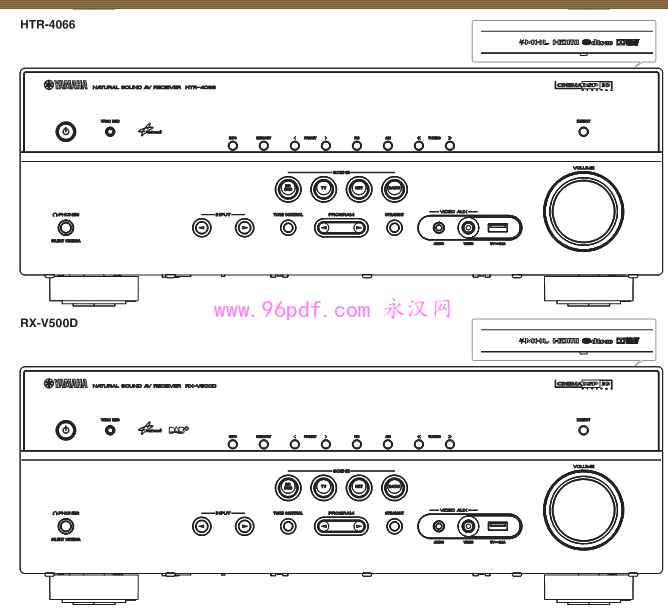 雅马哈RX-V475/HTR-4066/RX-V500D维修手册DIGITAL P.C.B.电路图预览（含IC22元件标注）