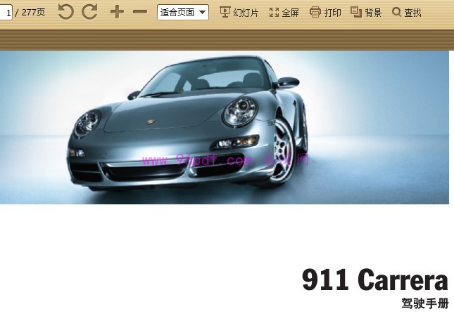 2004-2007 保时捷911 Carrera Targa用户手册车主手册 使用说明书