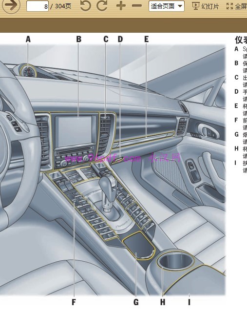 2011-2012 保时捷Panamera S Hybrid使用说明书 车主用户手册