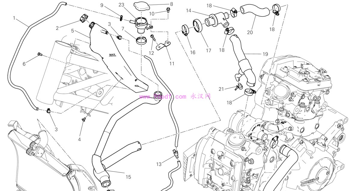 2016 杜卡迪Ducati X Diavel 大魔鬼 零件手册 零件号 零件目录(英文)