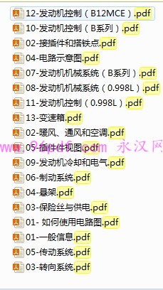 2013 五菱之光 维修手册资料 含电路图