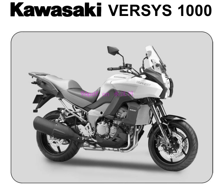 川崎Kawasaki Versys 1000 2012 KLZ1000AC维修手册(英文)