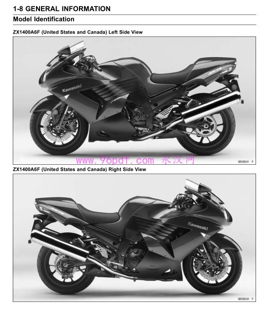 川崎Kawasaki ZX-14 ZZR1400 2006-2007维修手册(英文)