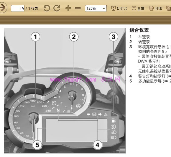 2013-2015 宝马R1200 GS 水鸟 用户手册 车主使用说明书 2014