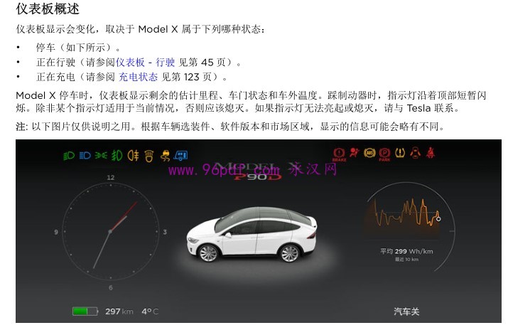 2017 特斯拉Tesla Model X 车主手册 使用说明书 用户手册2016