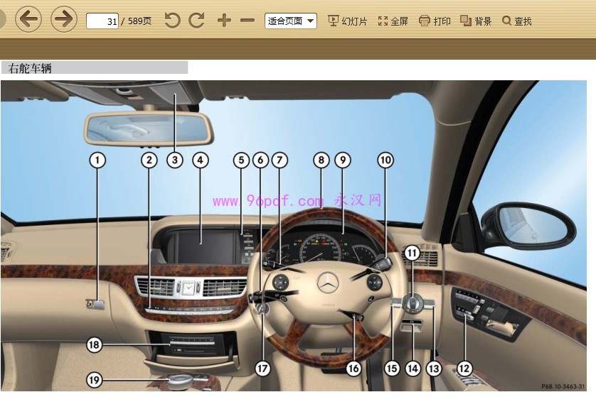 2007-2012 奔驰S300 S350 S500 说明书 用户手册 08-09-2010-2011