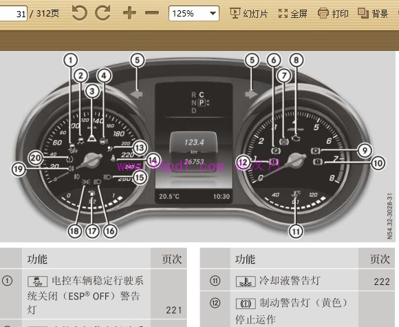 2016 福建奔驰V260 V260L 用户手册 车主使用说明书