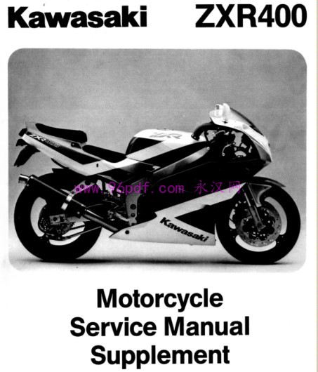 1991-1999 川崎zxr400 ZX400 L1-L5 L9 维修手册资料(英文)扭矩数据