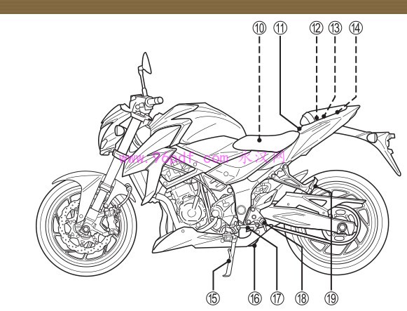 2017 铃木GSX-S750 A AZ L7使用说明书(繁体字) 车主用户手册 仪表按键操作说明