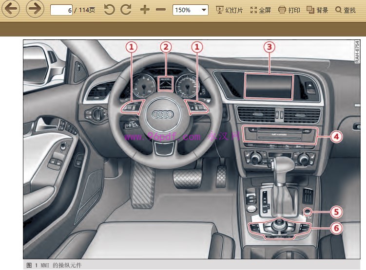 2013-2016 奥迪A4L 使用说明书 车主用户手册按键操作详解 2014 2015