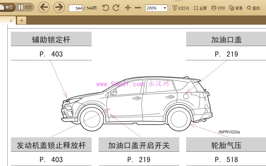 2016-2017 丰田RAV4荣放 用户手册 车主使用说明书