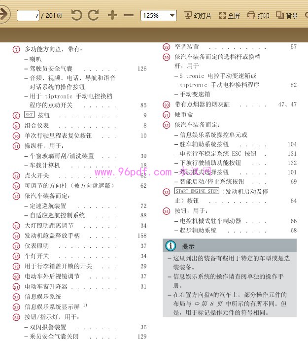 2013-2016 奥迪Q5 使用说明书 用户手册 车主使用手册 2014 2015