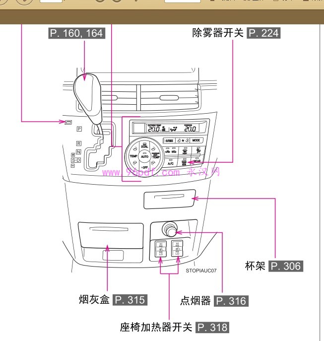 2014-2016 普瑞维亚 用户手册 使用说明书 2012 适用06-07