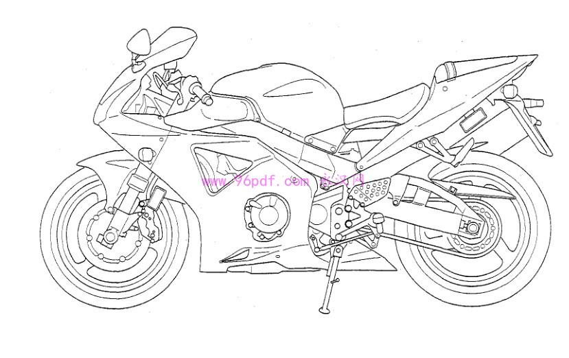 2002-2003 本田CBR 954 RR 维修手册 维修资料 扭矩数据 电路图(英文)